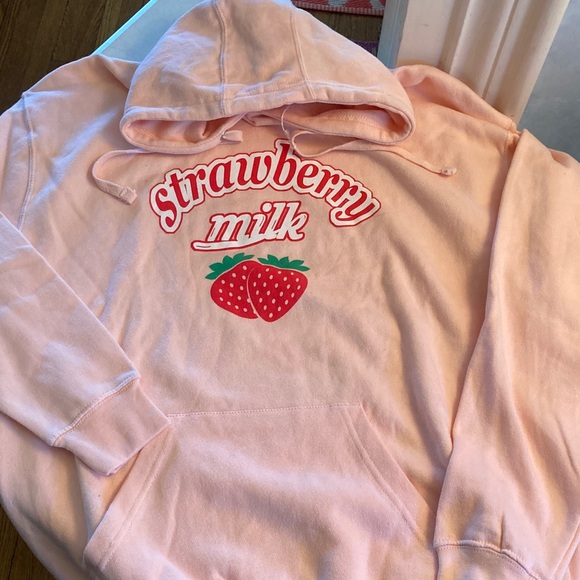 Zuni Tops - Strawberry Milk Pink Hoodie